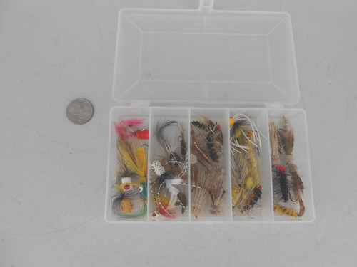 Large lot fly fishing - fishing, flies